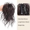 Synthetic Half-tie Hair Bun Messy Dragon Beard Meatball Head Bun Low Claw Chignon Wrap Around for Women Hairtail Extension