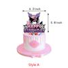 Kuromi Birthday Party Decoration Supplies Banner Cake Top Balloons for Children