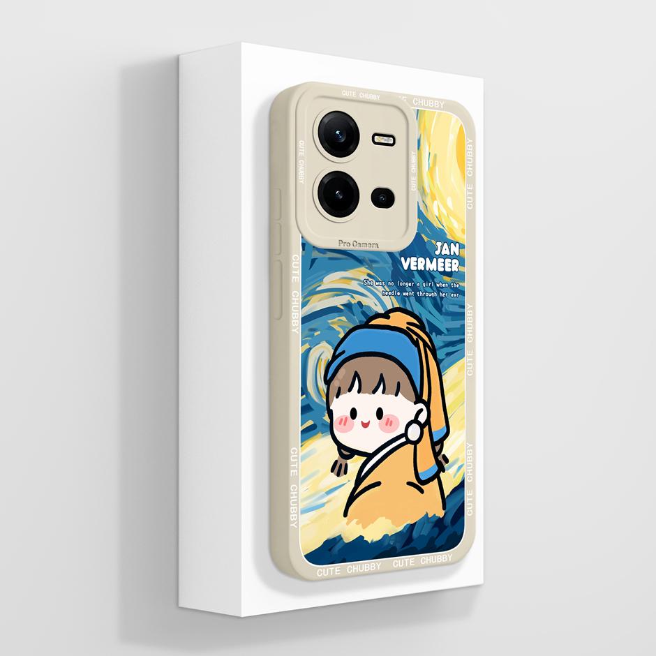 For Vivo V25 V25E 4G 5G Case Cute Advanced Sense Flowers Silicone Soft Shell For VivoV25 5G VivoV25E 4G Prevalent Fundas Bumper