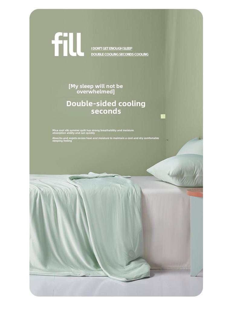 Cooling Silk Summer Blanket: Lightweight, Washable, and Perfect for Air Conditioning