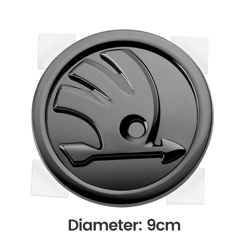 80mm 90mm ABS Emblem For Skoda Fabia 1 2 Octavia a7 RS Superb Rapid Yeti Karoq Vision Car Head Front Rear Boot Tailgate Sticker aga633