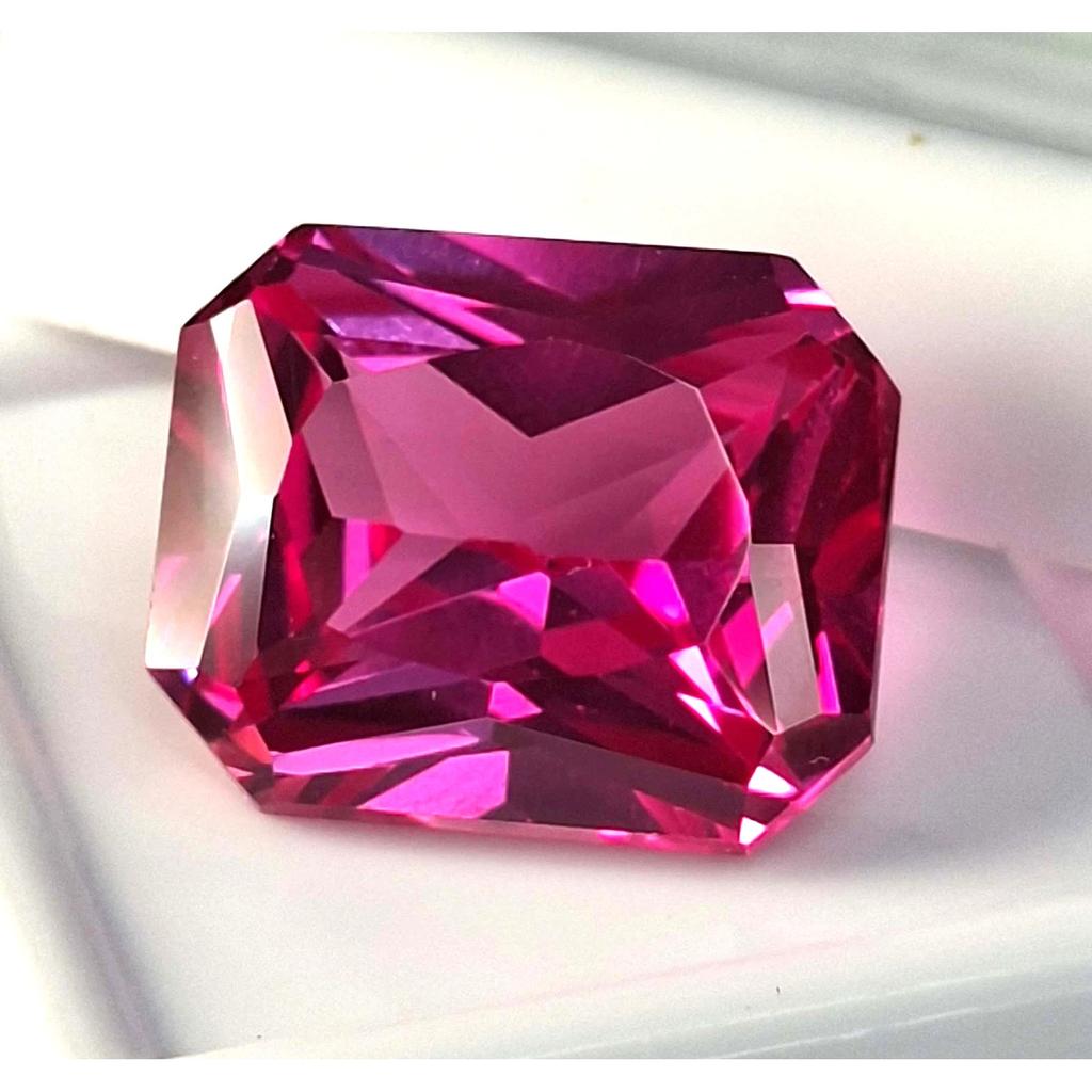 Fabulous Natural Pink Color Spinel 16-18 Ct Emerald Cut Certified Gemstone