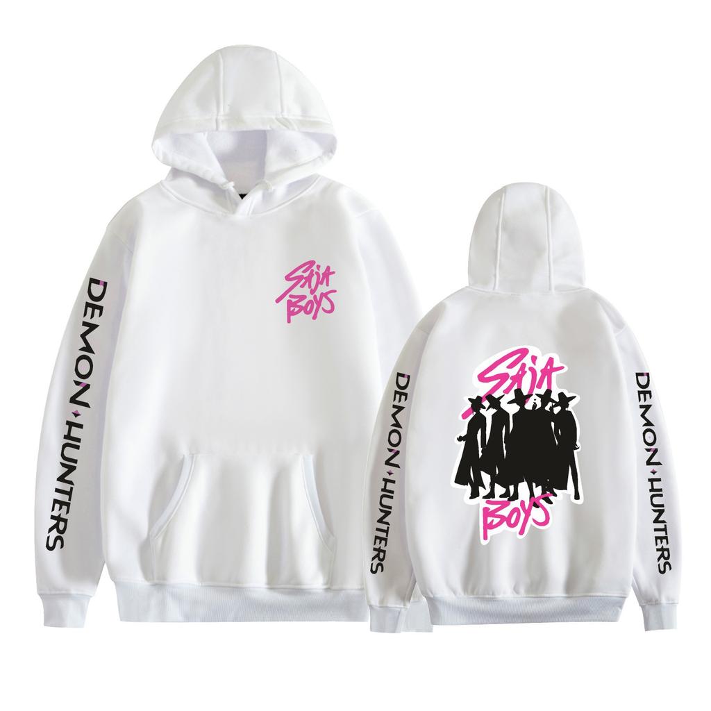 Mens Womens Hoodie KPop Demon Hunters Anime Hoodies Streetwear Harajuku Casual Printed Hooded Pullover Sweatshirts