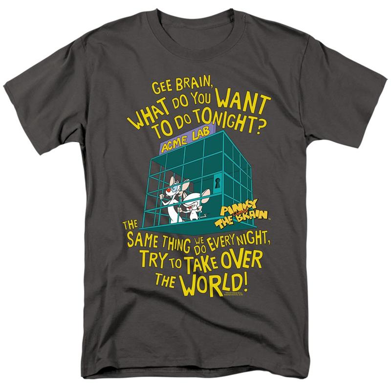 Pinky And The Brain World Adult T Shirt S разноцветный