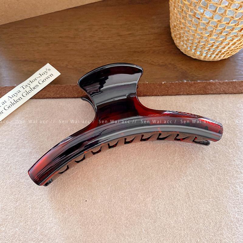 Ancola Red Hair Clip, Back of Head, Hair Clip, Large Shark Clip, High Hair Volume, Hairpin Headgear.