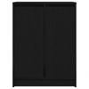 Sideboard in Black Oak Look 57 x 34 x 76 cm Engineered Wood