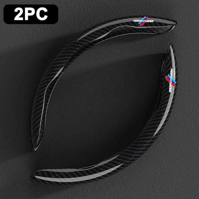 2pcs Carbon Fiber Car Non-Slip Steering Wheel Cover Accessories For BMW M Performance F20 F40 F22 F30 E90 F32 F06 F07 F46 E60 M5