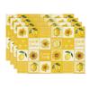 Plaid Lemon Sunflower Summer Placemats , 12x18 Inch Hello Sunshine Table Mats for Party Kitchen Dining Decoration