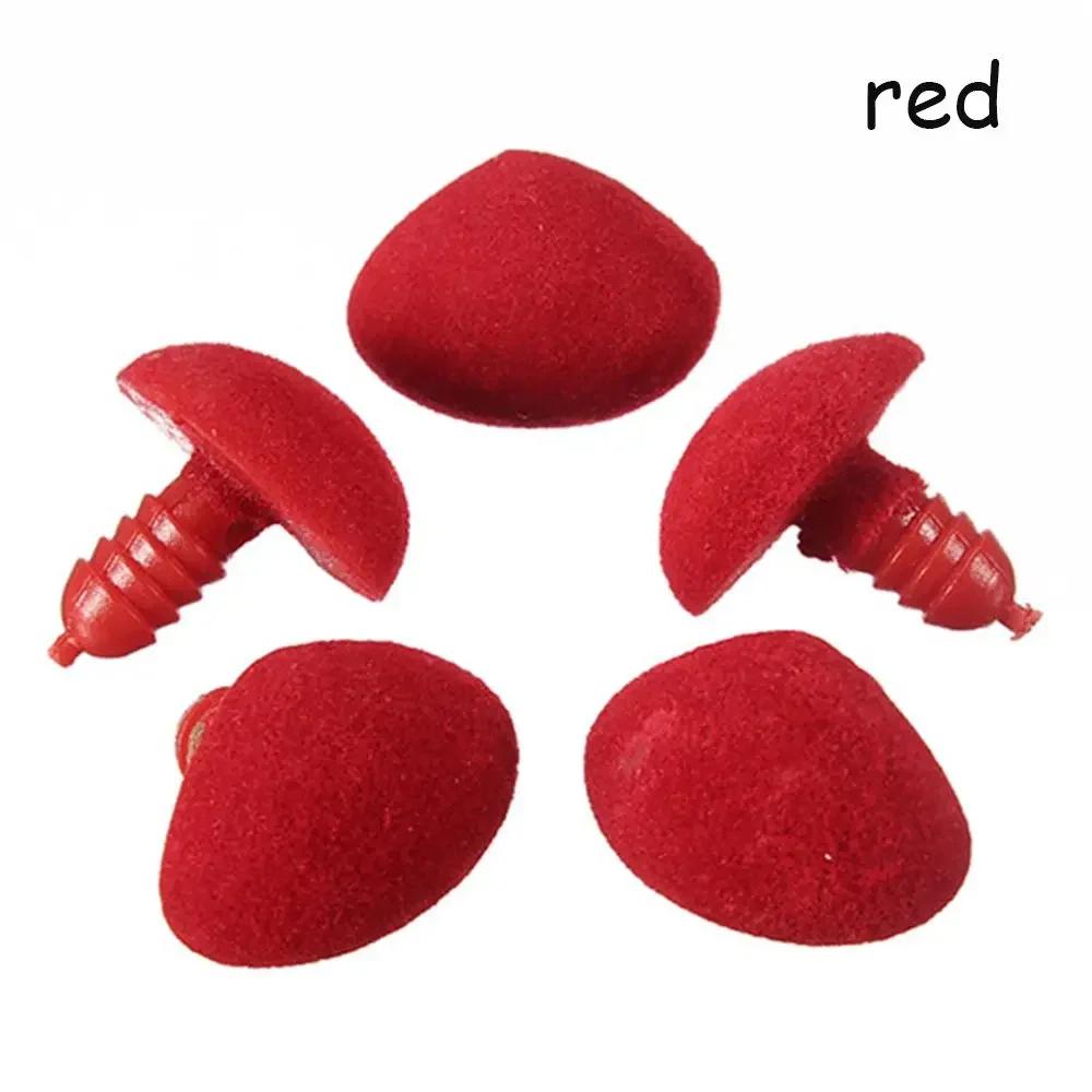 10/100PCS Plastic Triangle Noses Velvet Nose Doll Craft Button Bear Plush Toys Animal DIY Making Dolls Safety Nose Accessorie