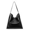 Genuine cowhide leather women's shoulder bag, stone pattern, large capacity travel hobo bag, underarm large bag