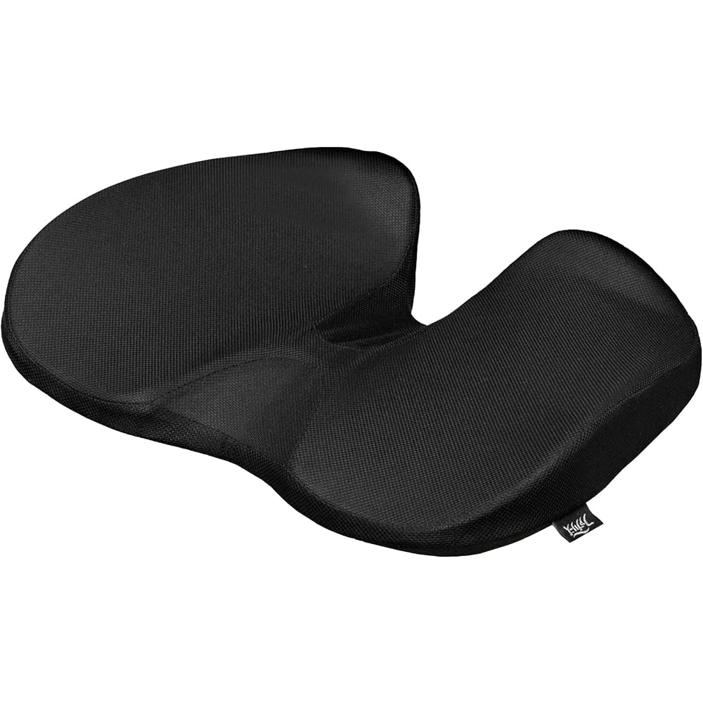 Bonform Febreze Support Cushion Low Resilience Foam 3D Hip Shape Black Antibacterial Odor Control 45x36cm