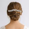 Silver Toothed Insert Comb Gold Hair Clip Luxury Rhinestone Hairpin  Festival