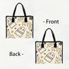Cute Ghost Pattern Tote Bag Casual Portable Shopping Handbag for Daily Use