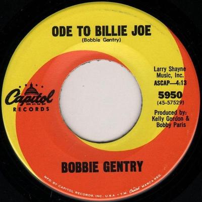 7-Zoll-Schallplatte BOBBIE GENTRY - Ode To Billie Joe 5950 Capitol Records 1967 US Pop Gebraucht