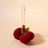 Fruit Plush Toy Keychain - Persimmon, Apple, Banana Backpack Accessory