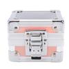 25 Holes Aluminum Alloy Nail Drill Bit Case with Foam Insert Transparent   Cover Manicure Nail Drill Bit Holder