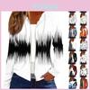 Reißverschluss Mode Damen Freizeit Kapuzenpullover Druck Langarm Sweatshirts Jacke
