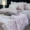 Pastoral Style Tencel Summer Quilt Set - Machine Washable, Silky Smooth & Cool Skin-Friendly Comfort