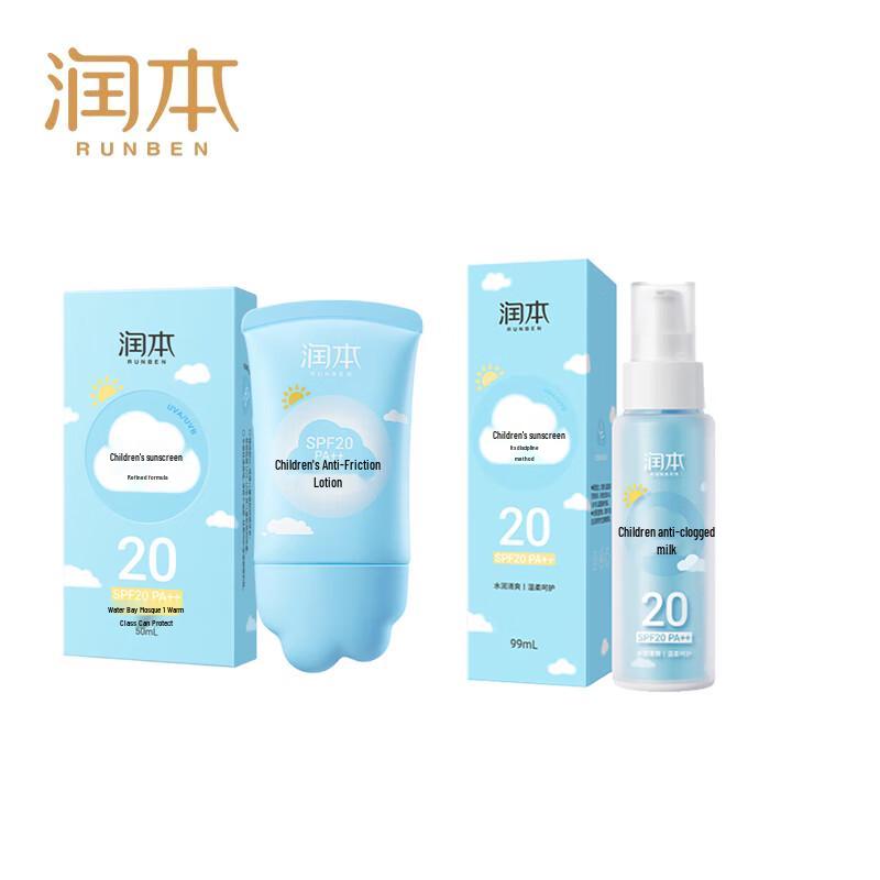 Runben Kids Sunscreen Lotion Combo