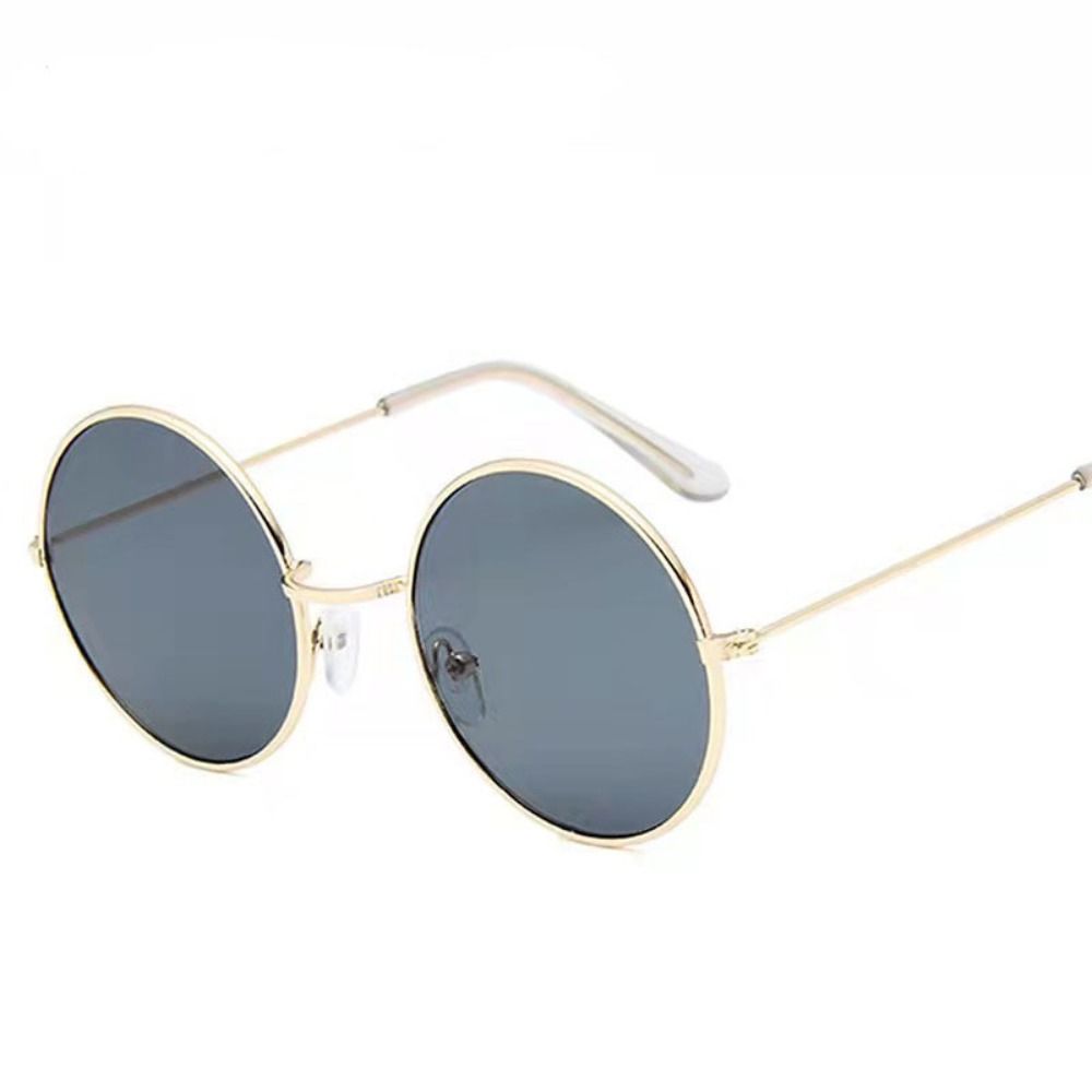 Sun-Protective Driving Glasses Metal Frame Eyewear Black Shades Glasses  for Women Man