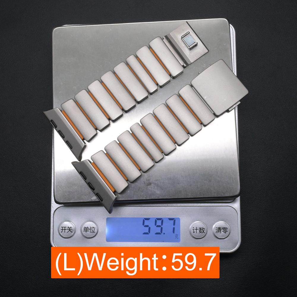 Titanium Fluoroelastomer Rubber Strap For Apple Watch Series 11 Band 46mm Magnetic Belt For Iwatch Ultra3 49mm 10 9 8 7 45mm 6 5 4 Se 44mm 42mm