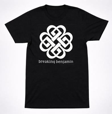 Breaking Benjamin Altes Keltisches Knoten Logo T-Shirt Alternative Rock Band Tee Schwarz