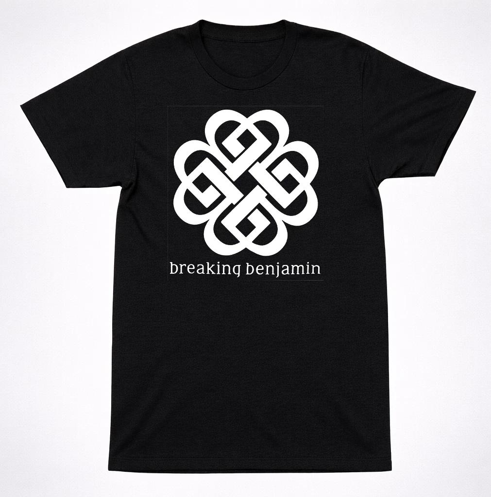 Breaking Benjamin Old Celtic Knot Logo T Shirt Alternative Rock Band Tee Black 3XL