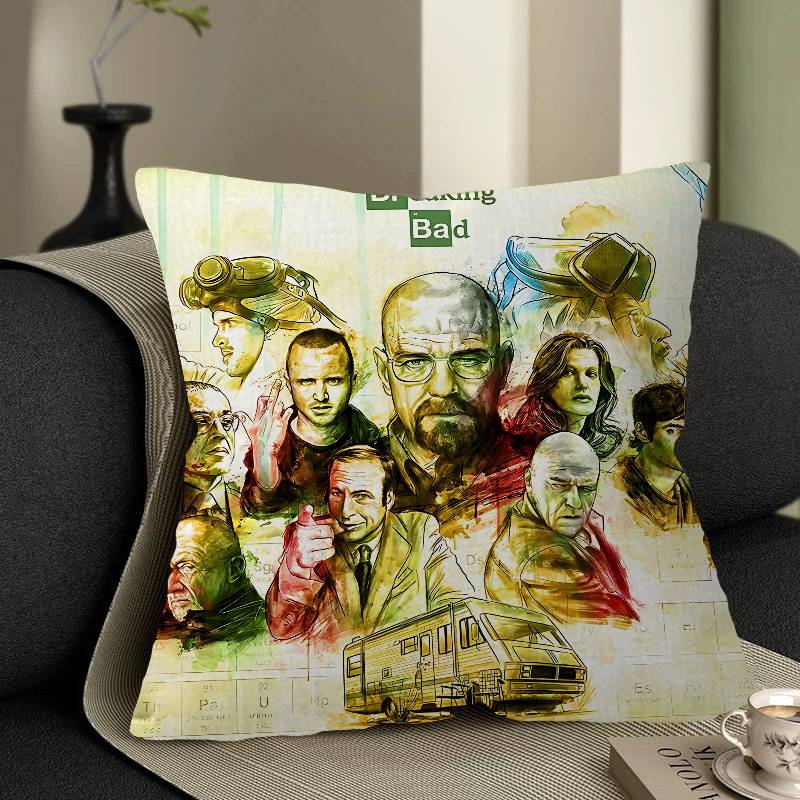 BBreaking Bad Cushion Cover Inches Farmhouse Decor Home Throw Pillow Covers For Couch Decorations