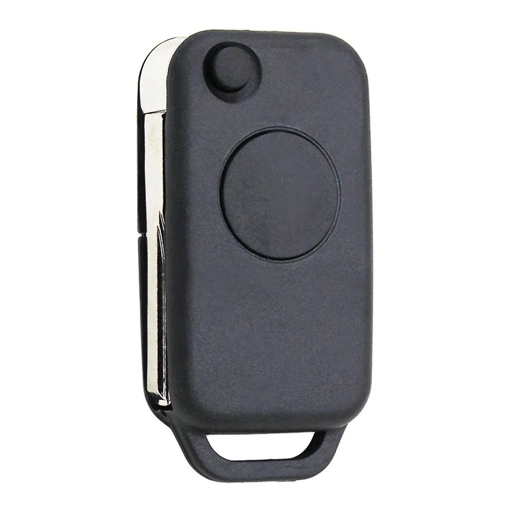 Youbba Voor Autosleutel Shell 1 Knop Flip Klap Afstandsbediening Cover Vervanging Sleutelhouder Voor B200 A160 W124 W202 W210