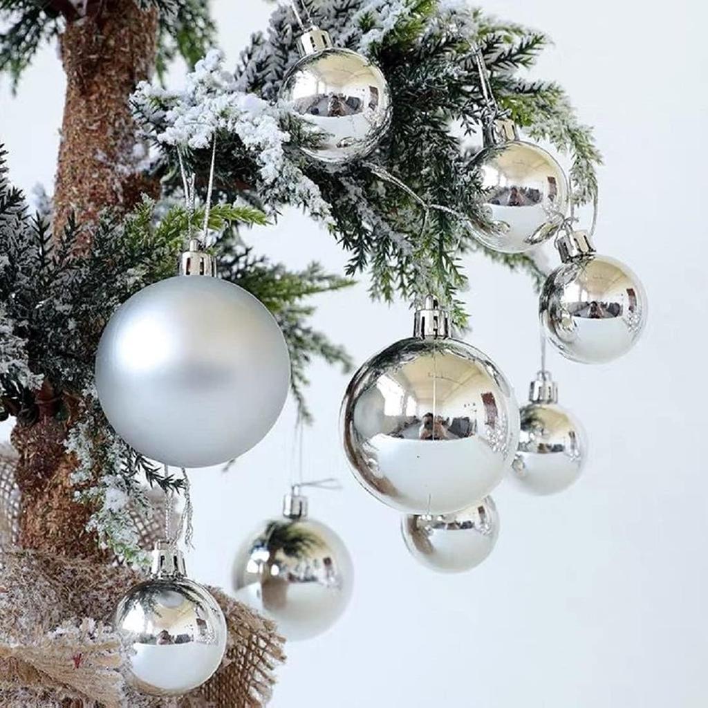6CM Christmas Balls Ornaments for Tree - Shatterproof Christmas Tree Decor Large Hanging Ball for Holiday Wedding Party Decor