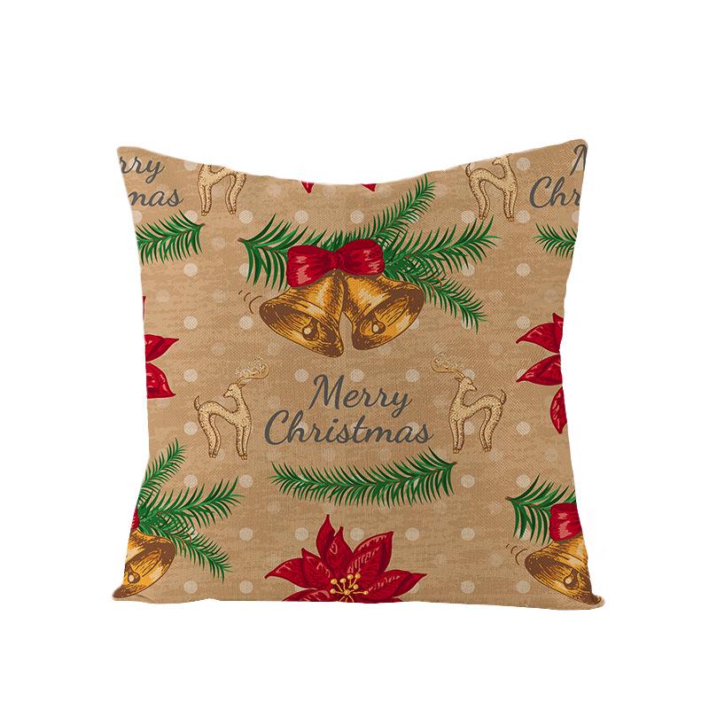 Cartoon Digital Printing Christmas Pillow Cover New Style Square Polyester Pillow Cover Cushion Cover