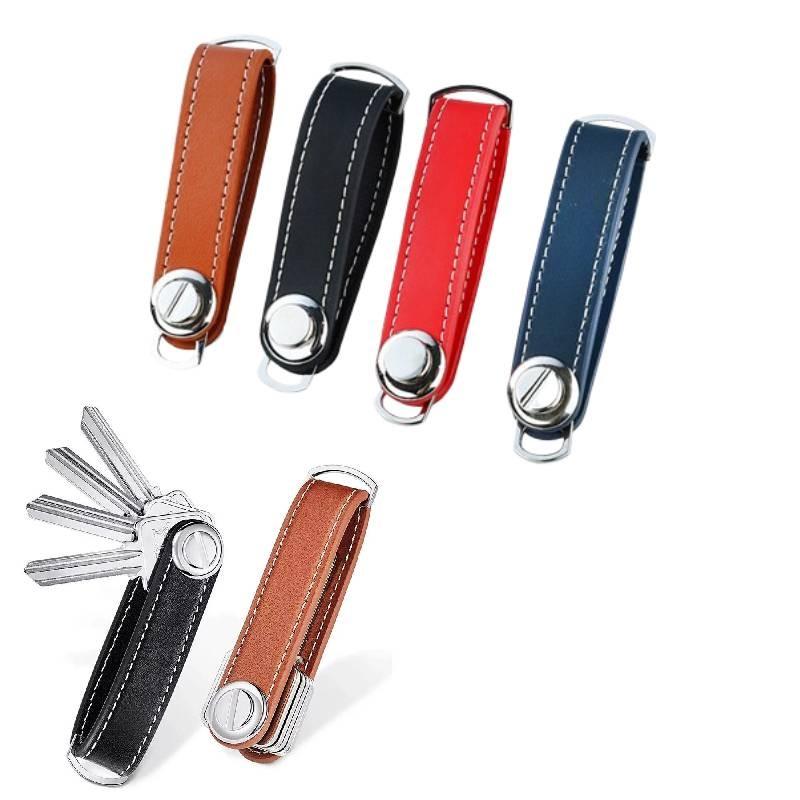 Kreativer Schlüsselanhänger aus Zinklegierung und Leder, stilvoller Schlüsselanhänger, perfektes Geschenk für alle Anlässe