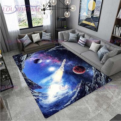 Moderní Meteor Planeta Koberec Vesmír Neon Galaxy Oblast Koberec Domov Obývací pokoj Dětská ložnice Dream Space Koberec Podložka k narozeninám Dárek k narozeninám