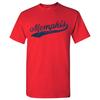 Memphis City Script - Baseball Home Run Sports Team Hometown T-Shirt - Red