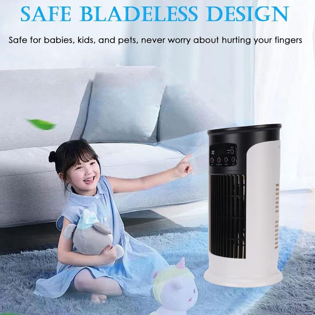 3 in 1 Evaporative Air Cooler USB Portable Air Conditioner 300ml Quiet Personal Cooling Fan Water Tank  with Timer for Home