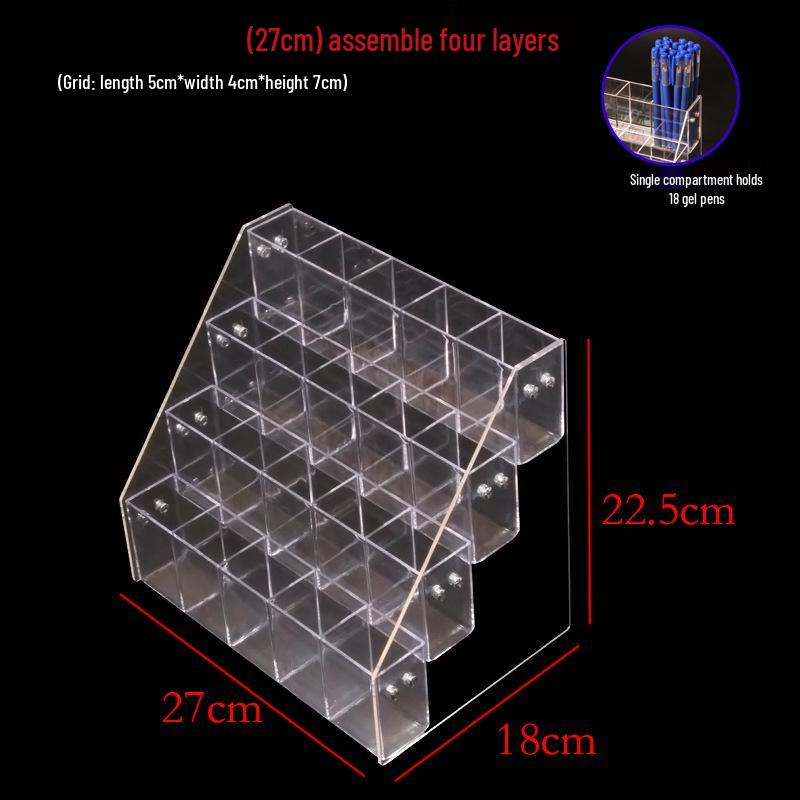 Multi-Pen Display Rack: Pen Holder for Stationery & Gel/Ballpoint Pens