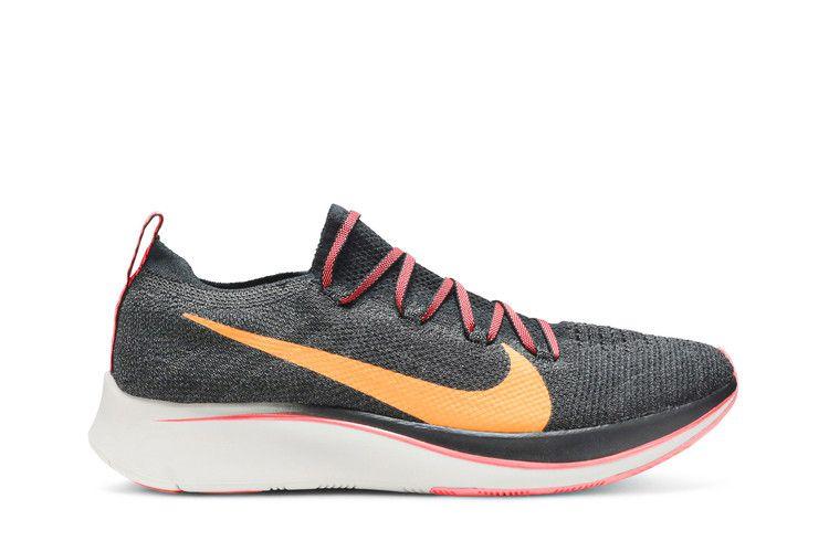 Men's Sneakers Nike Zoom Fly Flyknit Black Flash Crimson Black/Flash Crimson-Orange Peel-Moon Particle