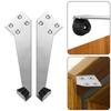 Stainless Steel Door Stopper Guards Wall from Door Damage Reliable Mute Buffer for Wooden and Metal Doors Easy Setup