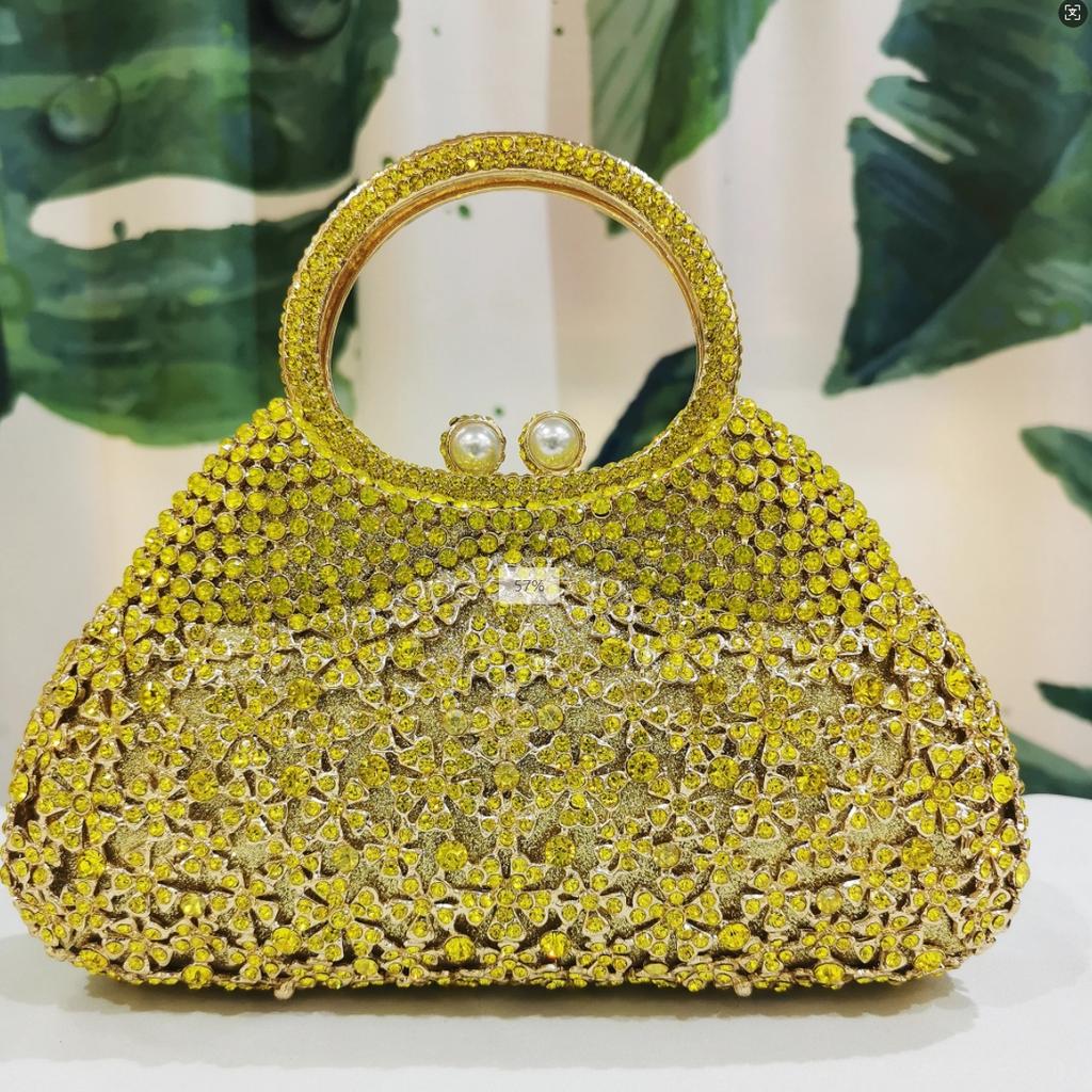 Diamond Evening Top-Handle Rhinestone Handbags WHTUOHENG Crystal Women Clutch Bags Stone Party Purses Designer Blue/Red/White