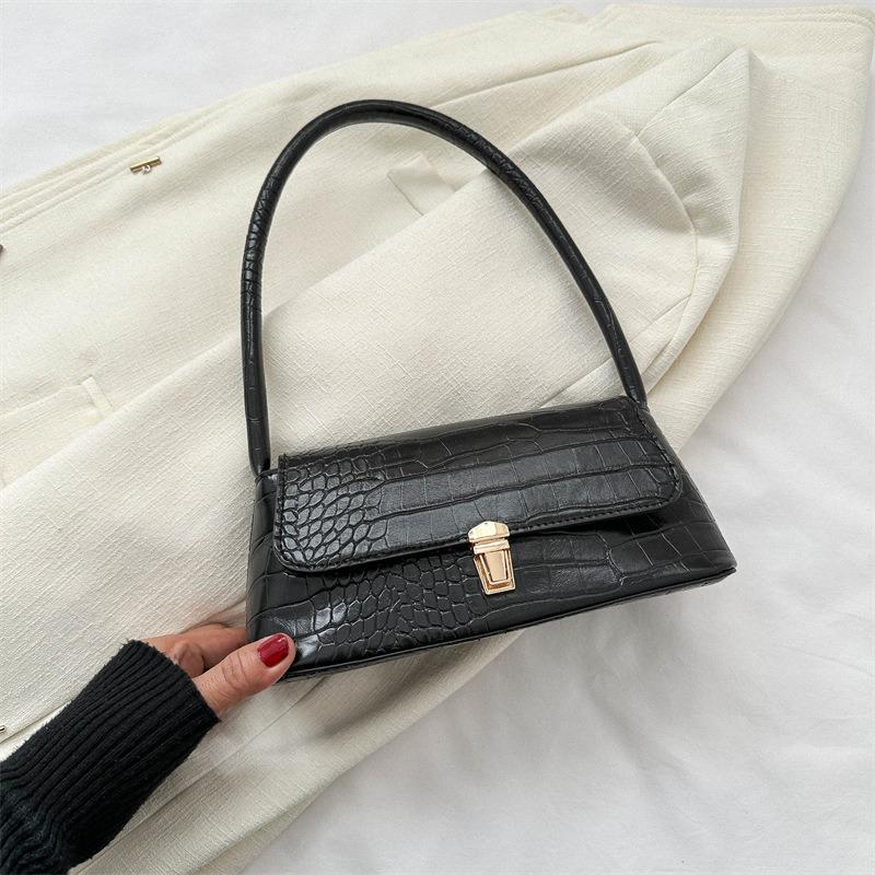 Premium Textured Bag Women's New Retro Small Square Bag Niche Simple Underarm Bag Versatile Shoulder Messenger Bag