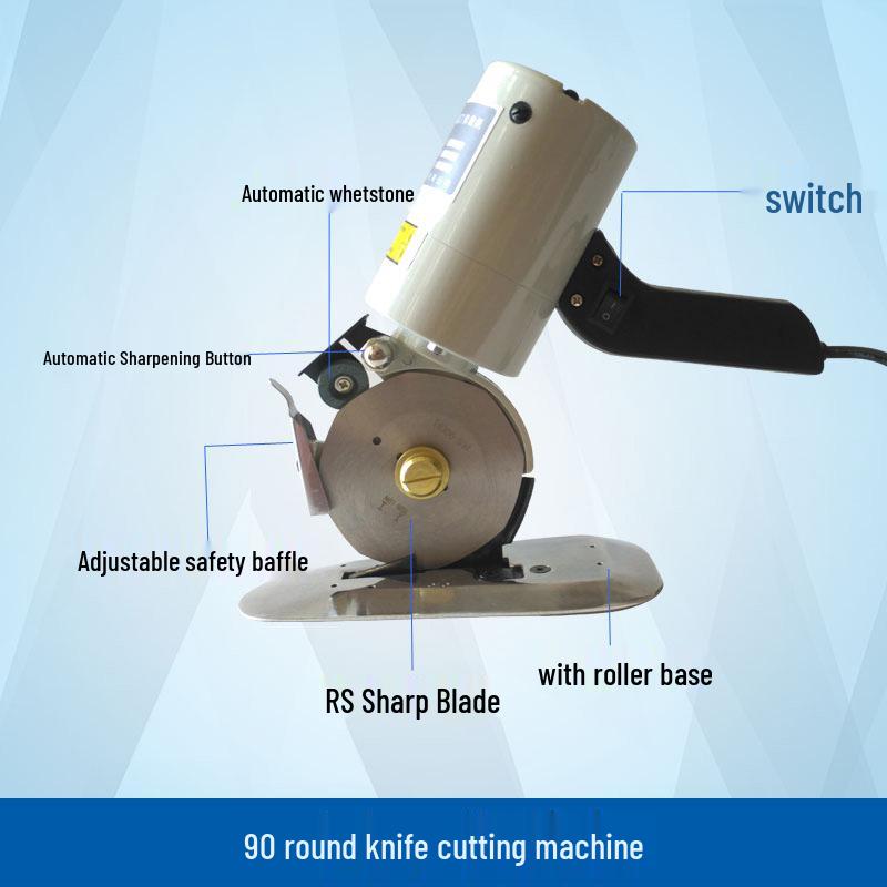 Tianyu Electric 90 Round Knife Handheld Cloth Cutter Scissors