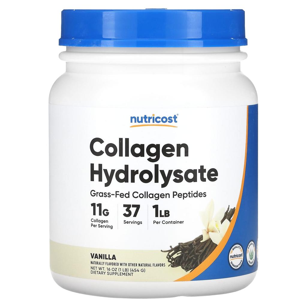 Collagen Hydrolysate, Vanilla, 454G(16Oz)