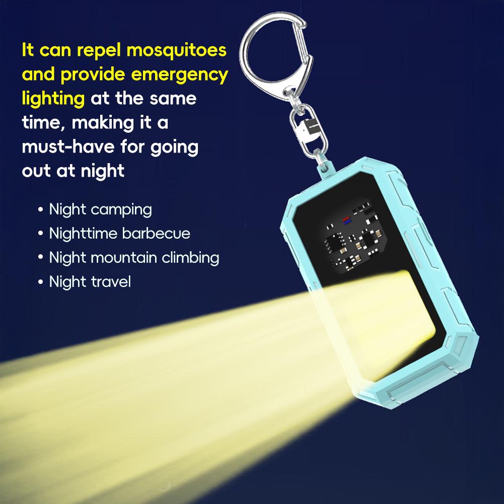 Intelligent Ultrasonic Mosquito Repellent Outdoor Camping LED Lighting With Hooks