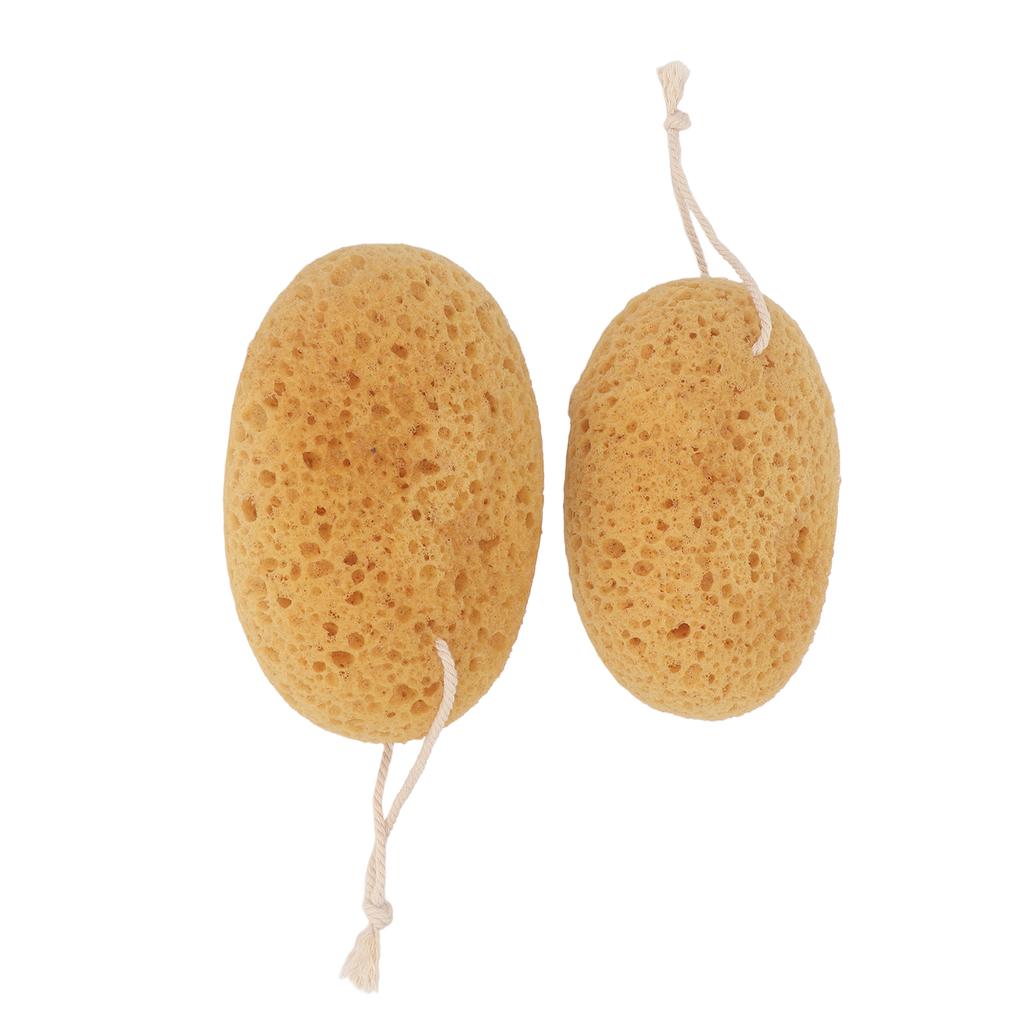 2pcs Body Scrubber Bath Exfoliating Sponge Soft Smooth Skin Rough Texture Shower Sponge