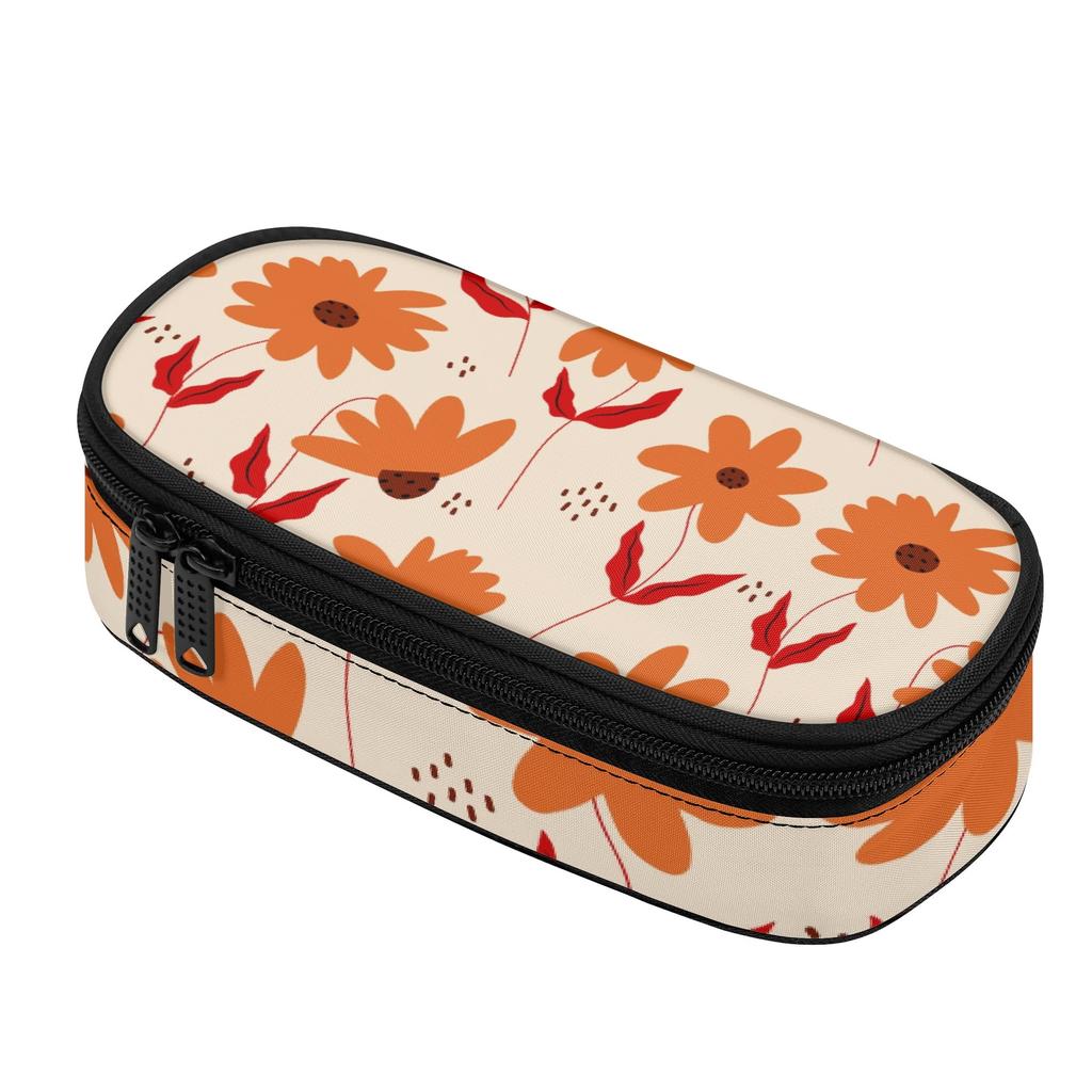 Pencil Pouch Roomy Interior Durable 300D Polyester Secure Zipper with Main Compartment Mesh Pocket and Pen Slots for Students