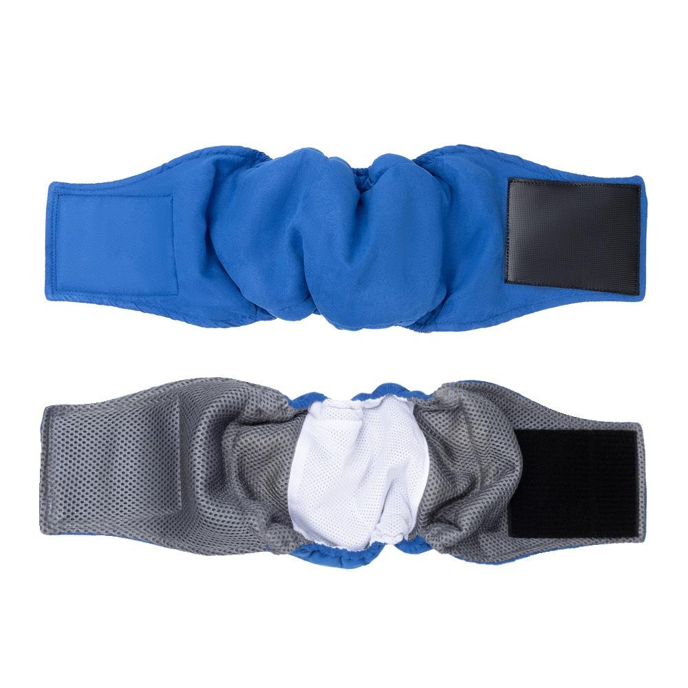 

Washable Dog Physiological Pants Breathable Pet Underwear Canine Hygiene Band Heat Season L синій