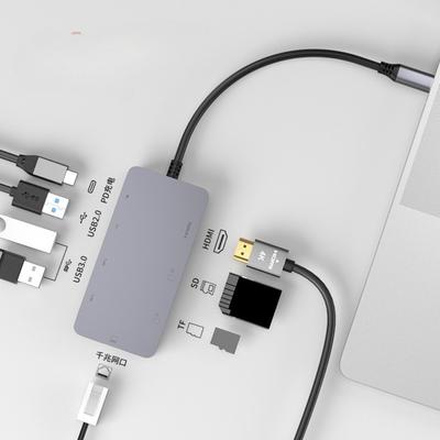 8v1 USB-C Hub se 4K HDMI, USB 3.0 a Gigabit Ethernet portem pro notebooky MacBook
