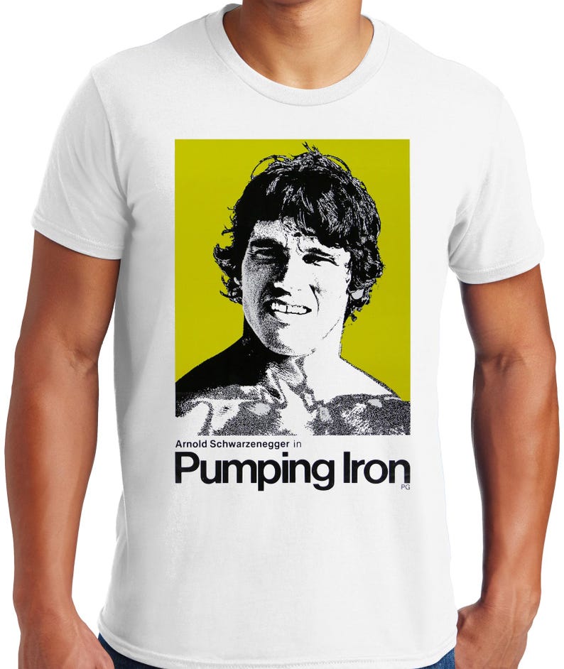 

Arnold Schwarzenegger Pumping Iron unisex T-Shirt Big and Tall Too S
