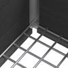 Raised Garden Bed Gray 50 X 30 X 22 Cm WPC and Aluminum