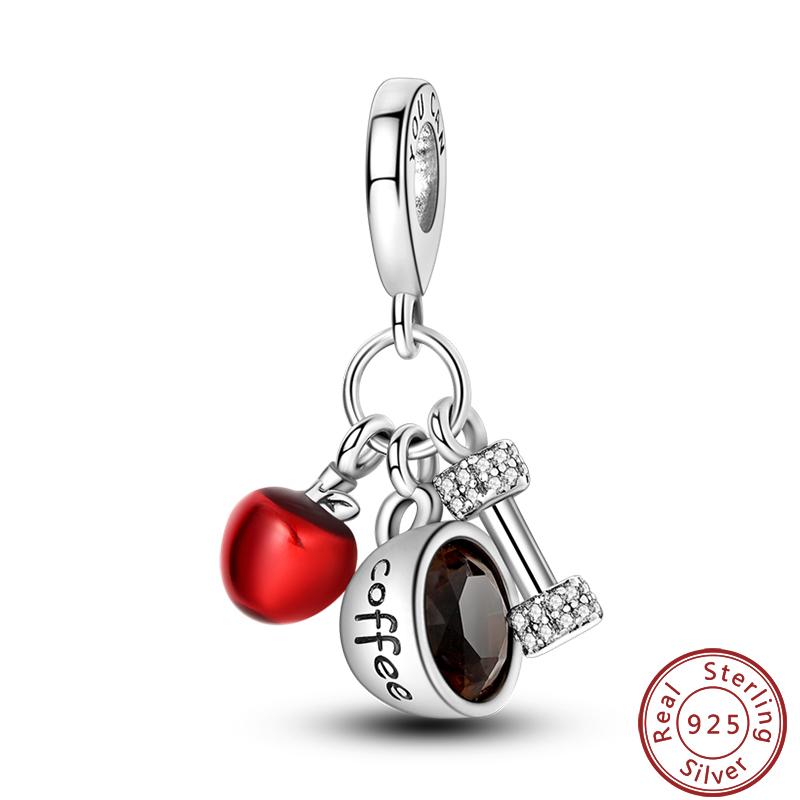 Sports Series Copper Football Badminton Boxing Yoga Ballet Charms Beads 3Mm Diy Fine Jewelry